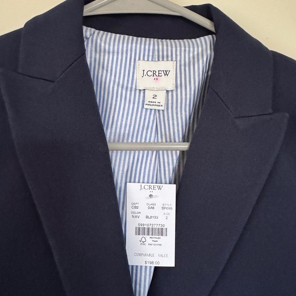 Jcrew Navy Two Button Blazer - Picture 4 of 5